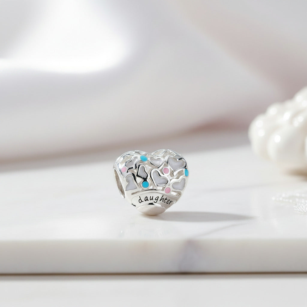 Diamond Option Heart Romantic Bead-Black Diamonds New York
