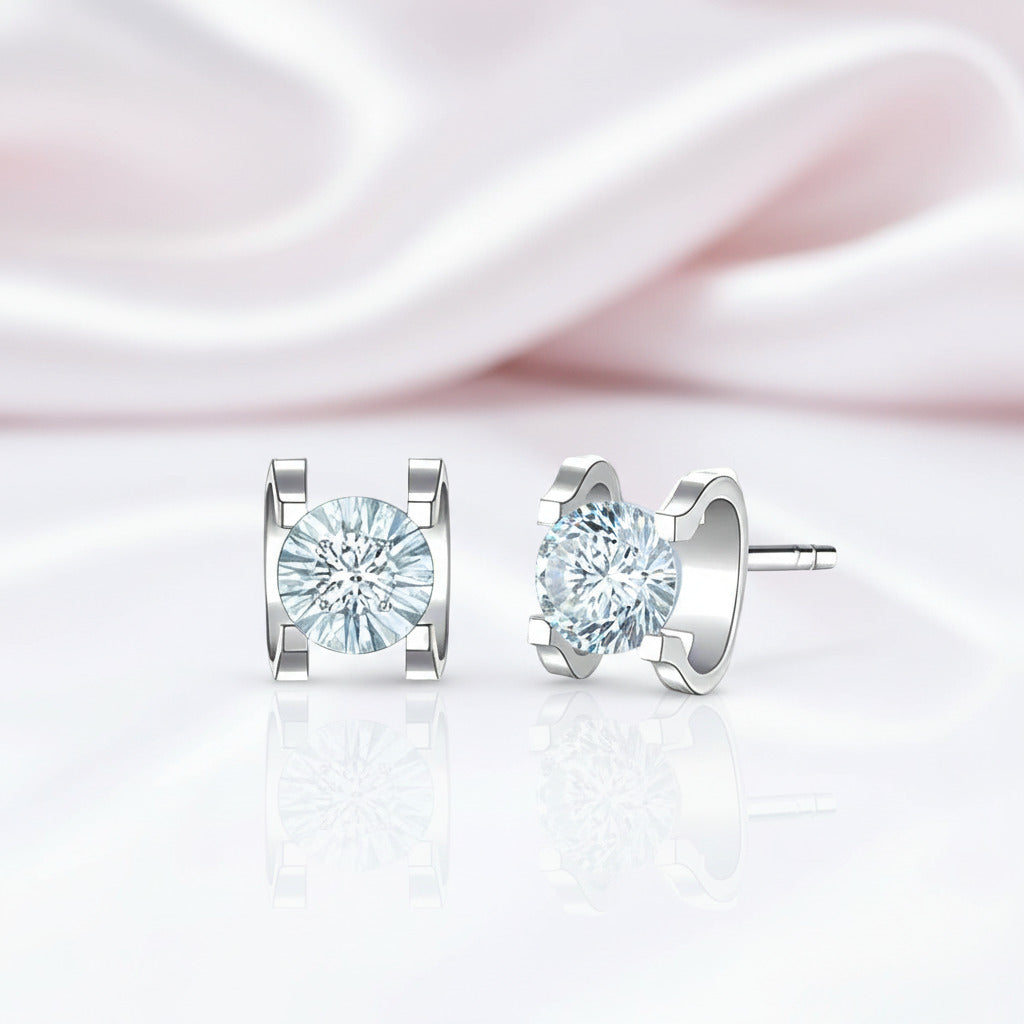 OX-head Diamond Option Earrings-Black Diamonds New York
