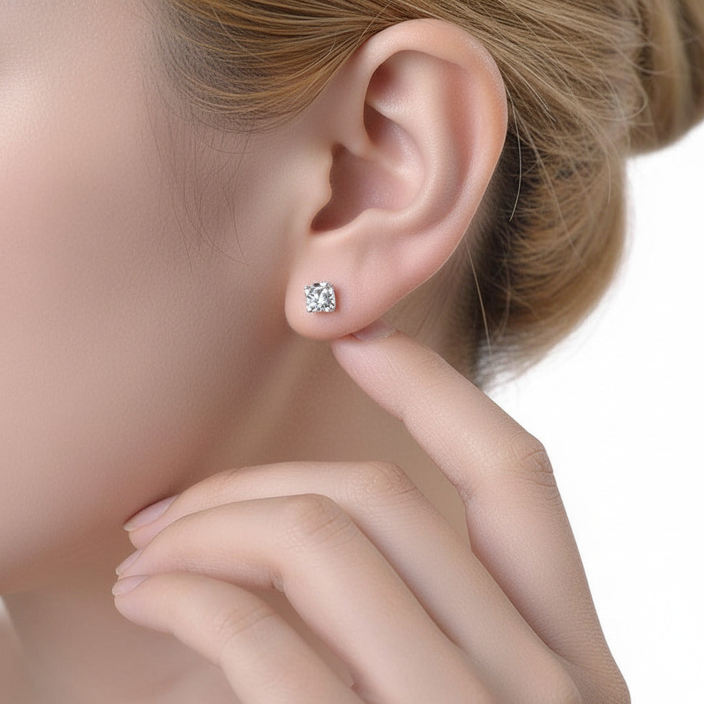 OX-head Diamond Option Earrings-Black Diamonds New York