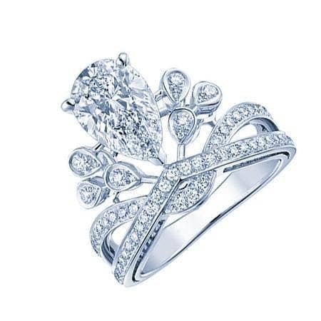 CVD Diamond Ring Handmade Crown