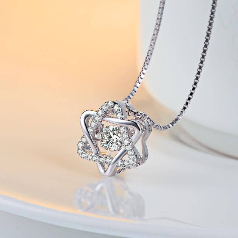 CVD Diamond Romantic Hexagram Necklace