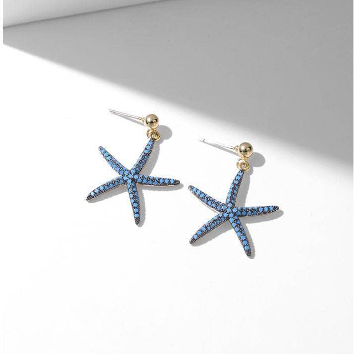 EVN™ Stone Starfish Earrings-Black Diamonds New York