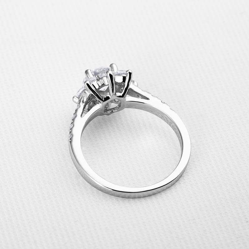 Created Diamond Sun Flower Ring-Black Diamonds New York