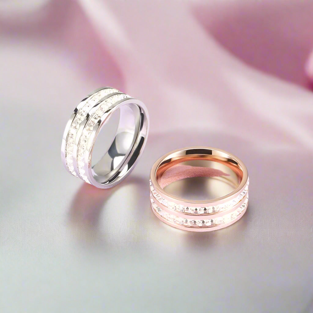 Titanium Cocktail Diamond Wedding Band-Black Diamonds New York