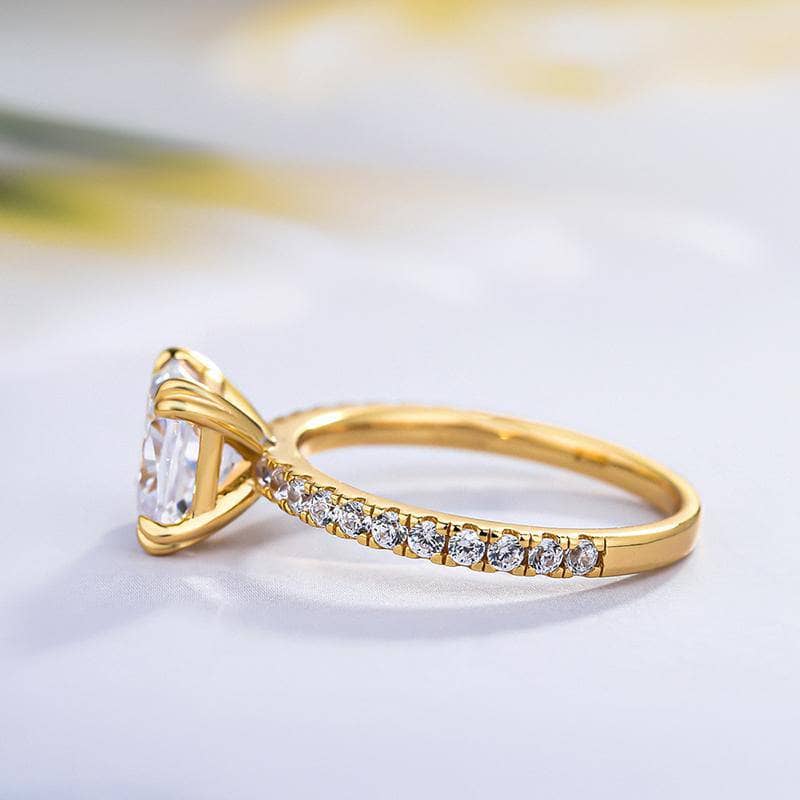 Exquisite 2.0 Carat Princess Cut Engagement Ring - Black Diamonds New York