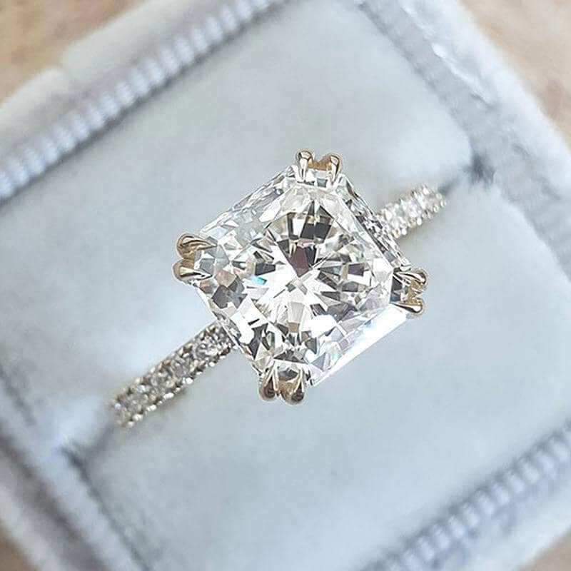Exquisite 2.0 Carat Princess Cut Engagement Ring-Black Diamonds New York