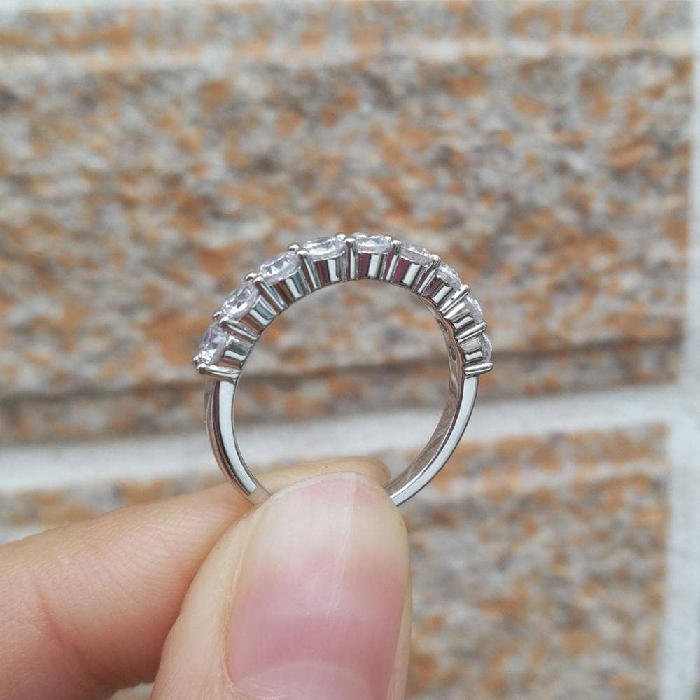 Exquisite Eternity Created Diamond Promise Ring-Black Diamonds New York