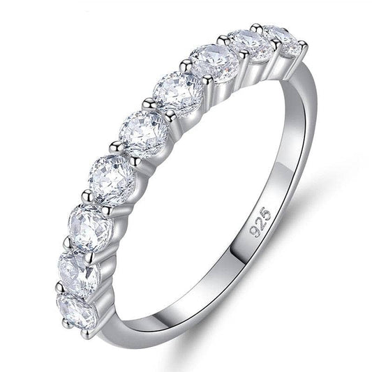 Exquisite Eternity EVN Stone Promise Ring-Black Diamonds New York