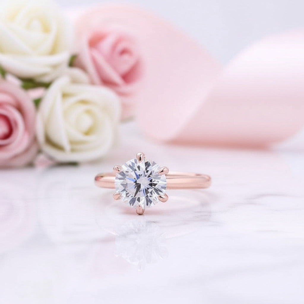 Exquisite Round Cut White Sapphire 3pcs Wedding Ring Set-Black Diamonds New York