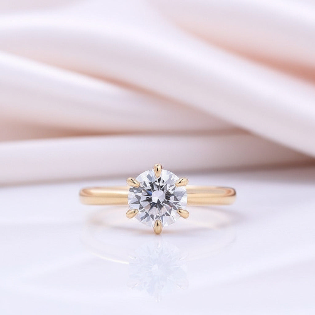 Exquisite Round Cut White Sapphire 3pcs Wedding Ring Set-Black Diamonds New York