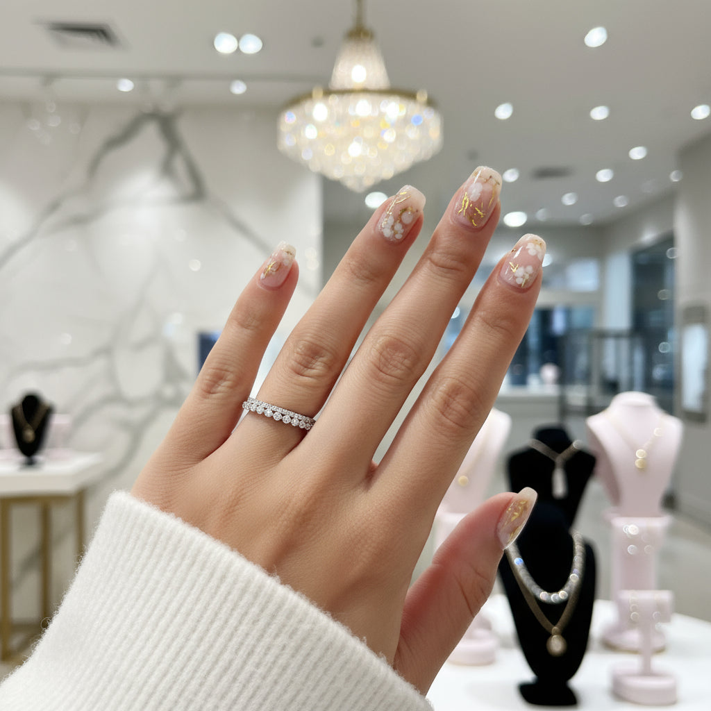 Exquisite Women's Stackable Wedding Band Set-Black Diamonds New York