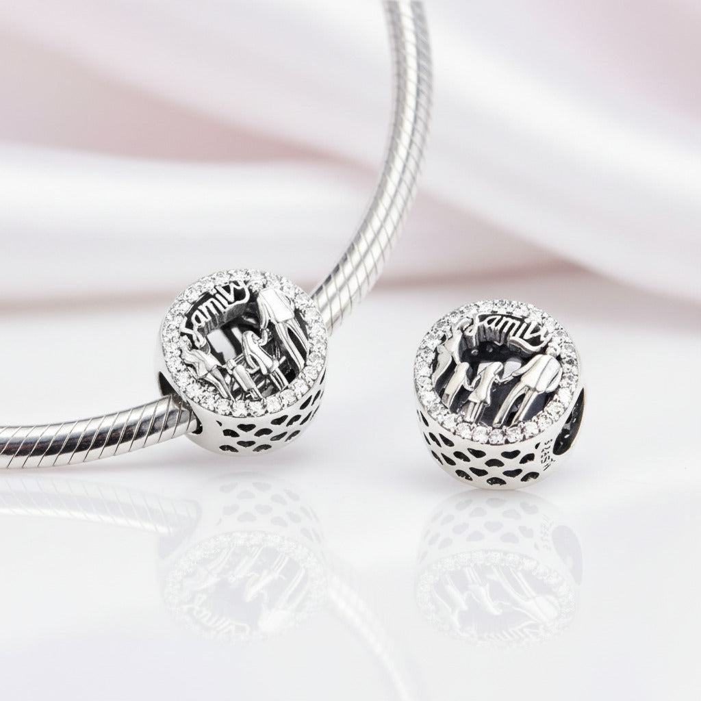 Family Is Forever Enamel Charms-Black Diamonds New York
