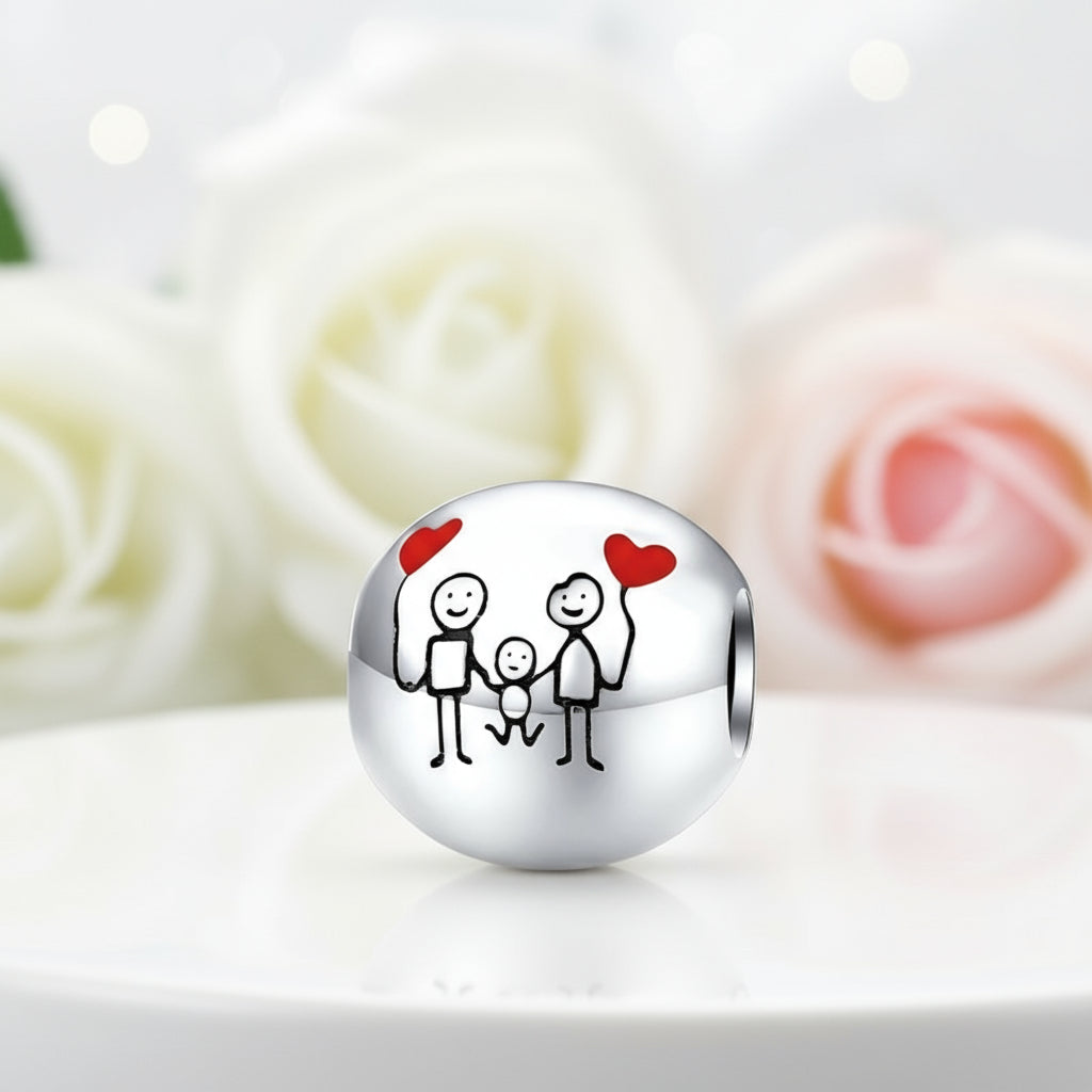 Family Is Forever Enamel Charms-Black Diamonds New York