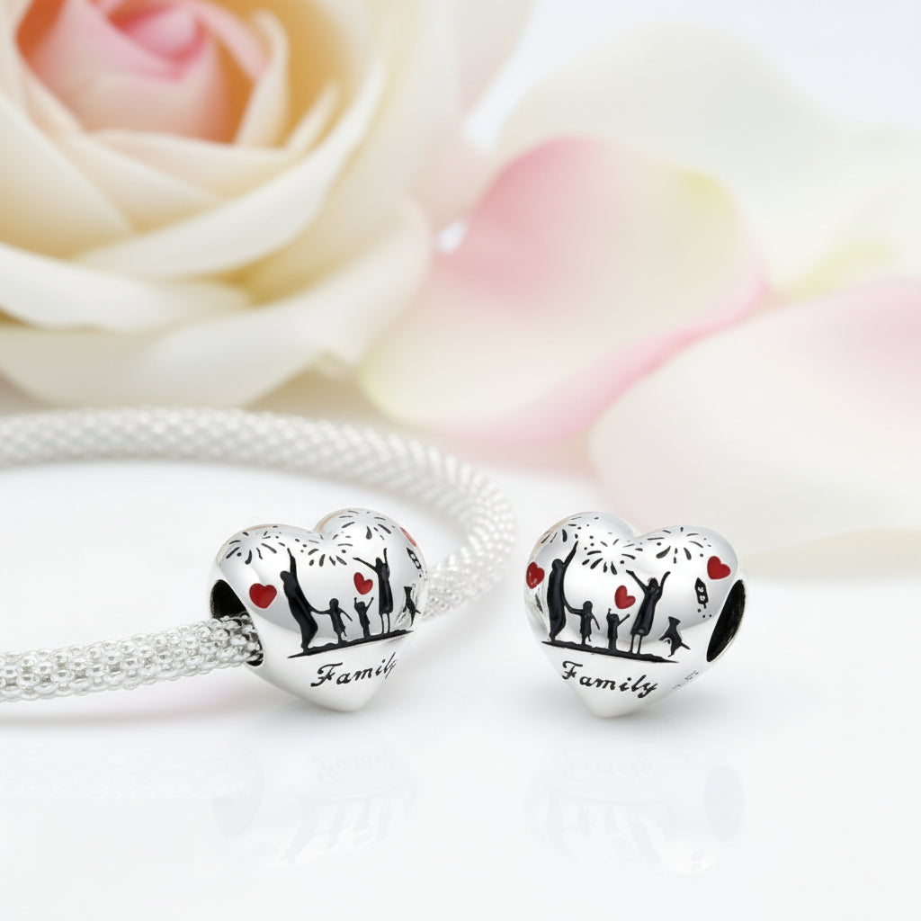 Family Is Forever Enamel Charms-Black Diamonds New York