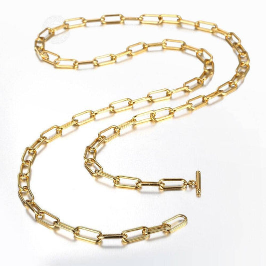 Figaro Chain with Toggle Clasp Necklace-Black Diamonds New York