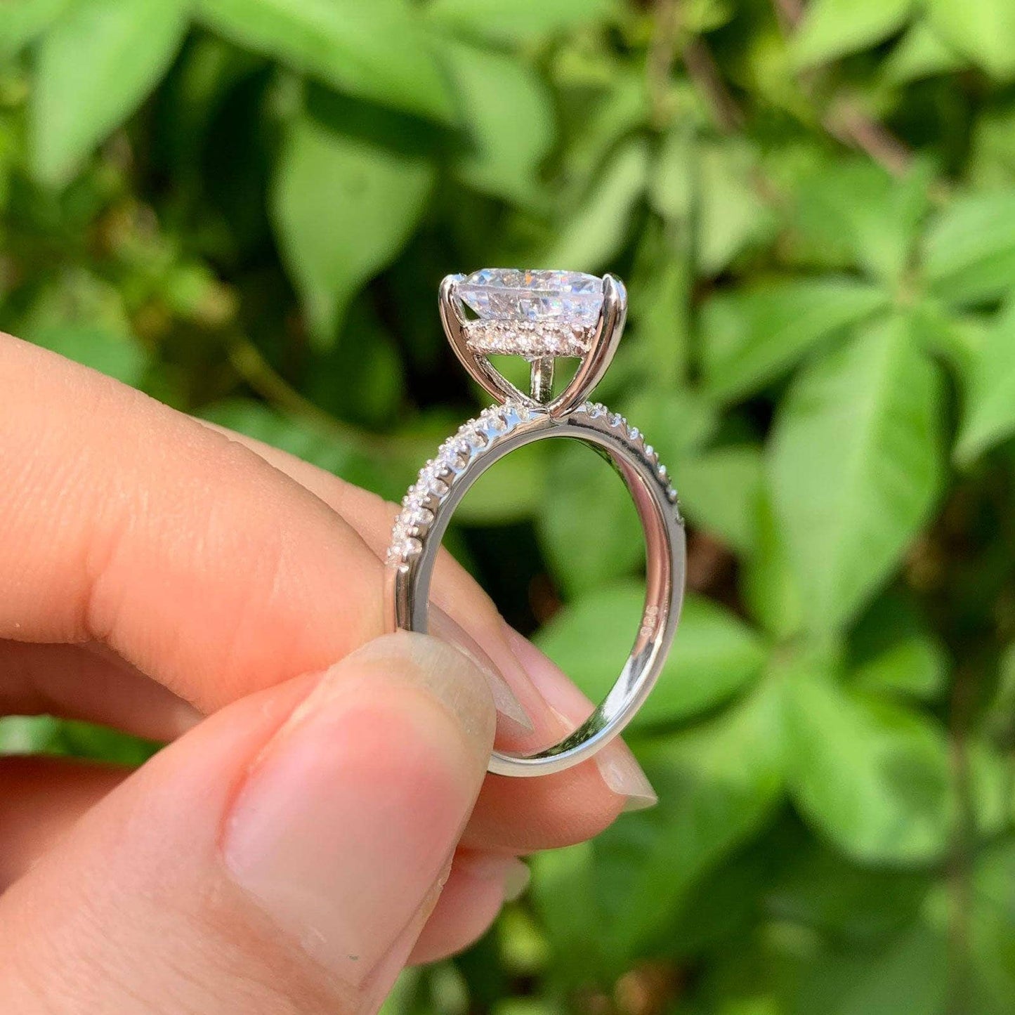 Flash Sale- 4ct Pear Cut EVN™ Diamond Engagement Ring-Black Diamonds New York