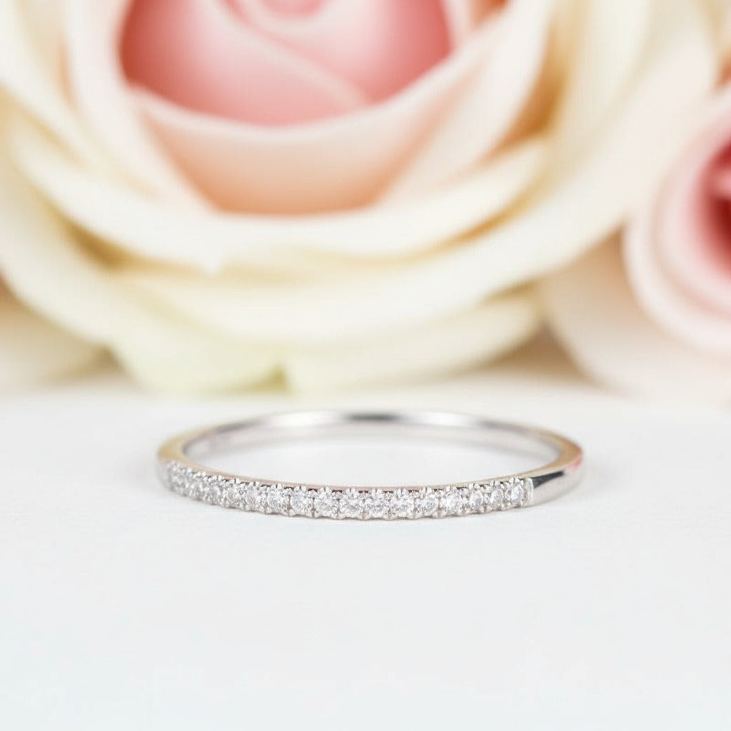 Classic White Sapphire Oval Cut Wedding Ring Set-Black Diamonds New York