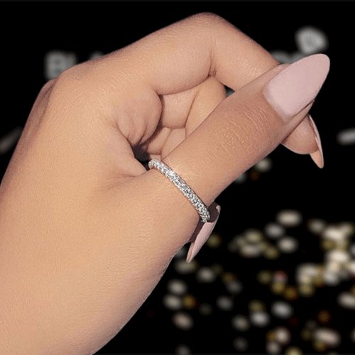 Flash Sale- Elegant 1.5 Carat Cushion Cut Wedding Ring Set - Black Diamonds New York