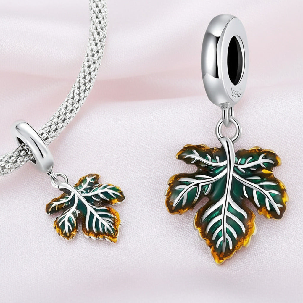 Flower Bug & Heart-Shaped Charm Beads Series-Black Diamonds New York