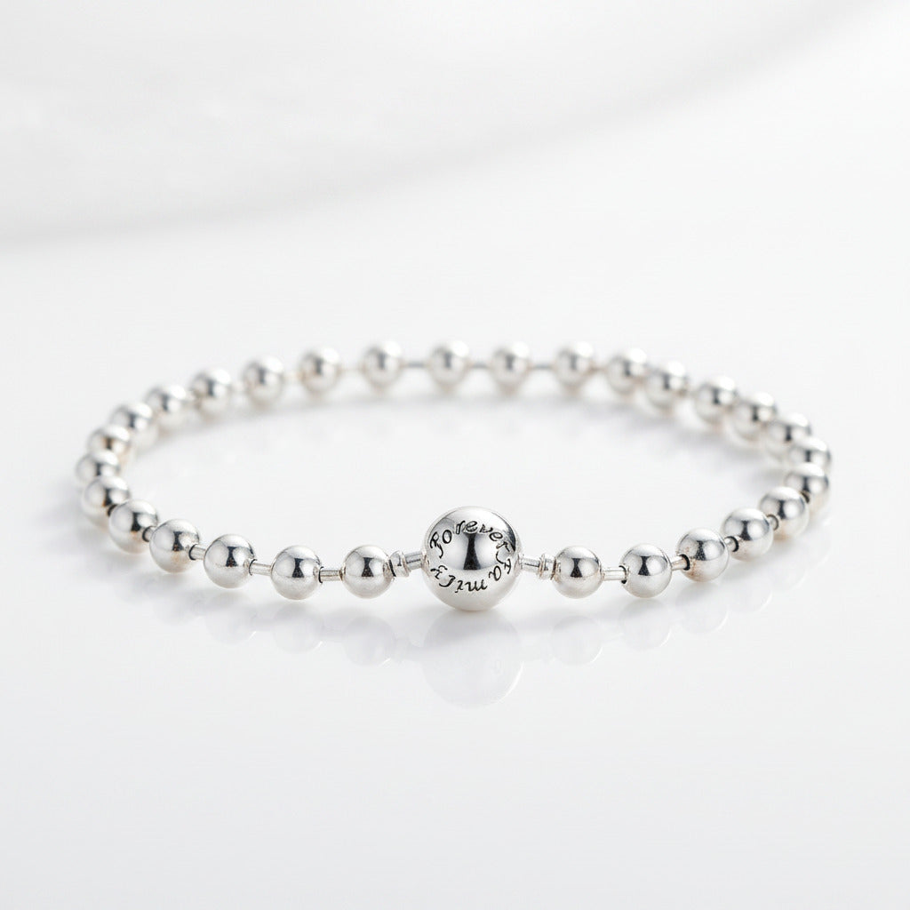 Forever Love Full Beads Bracelet-Black Diamonds New York