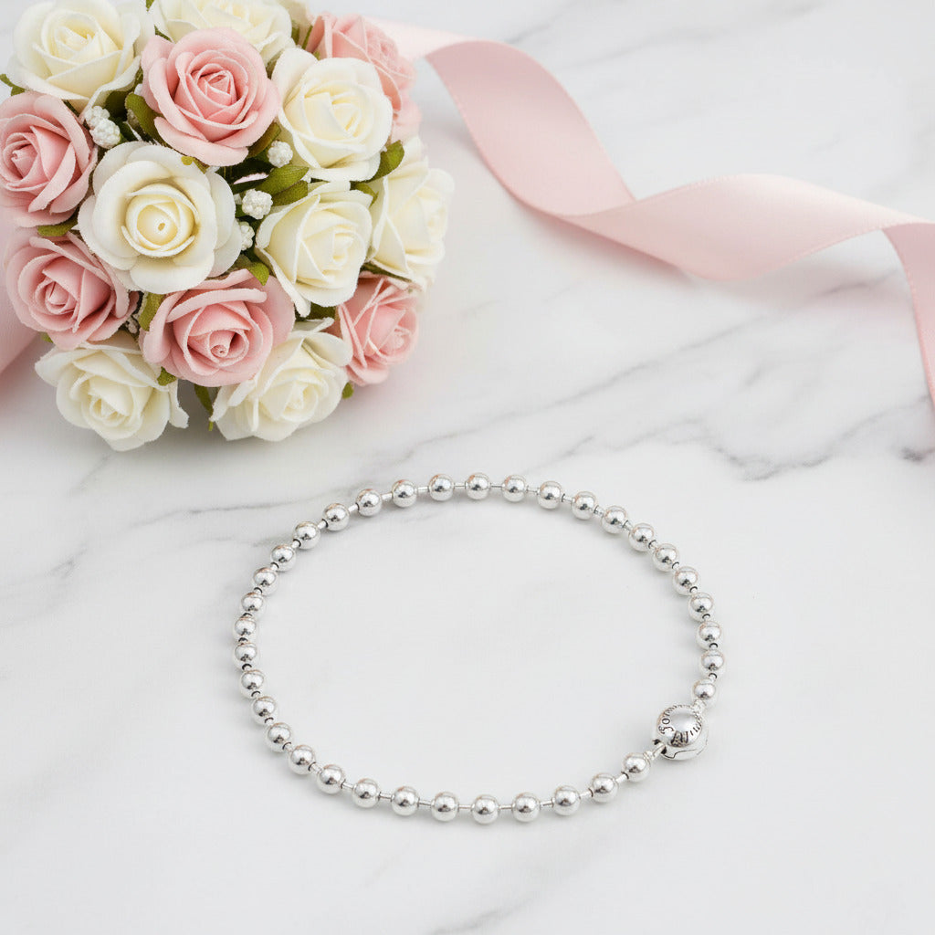 Forever Love Full Beads Bracelet-Black Diamonds New York