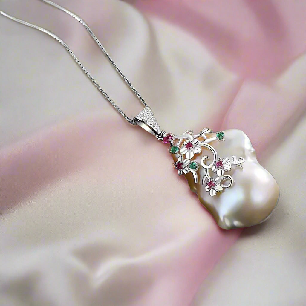 Freshwater Pearl Bohemia Style Necklace-Black Diamonds New York