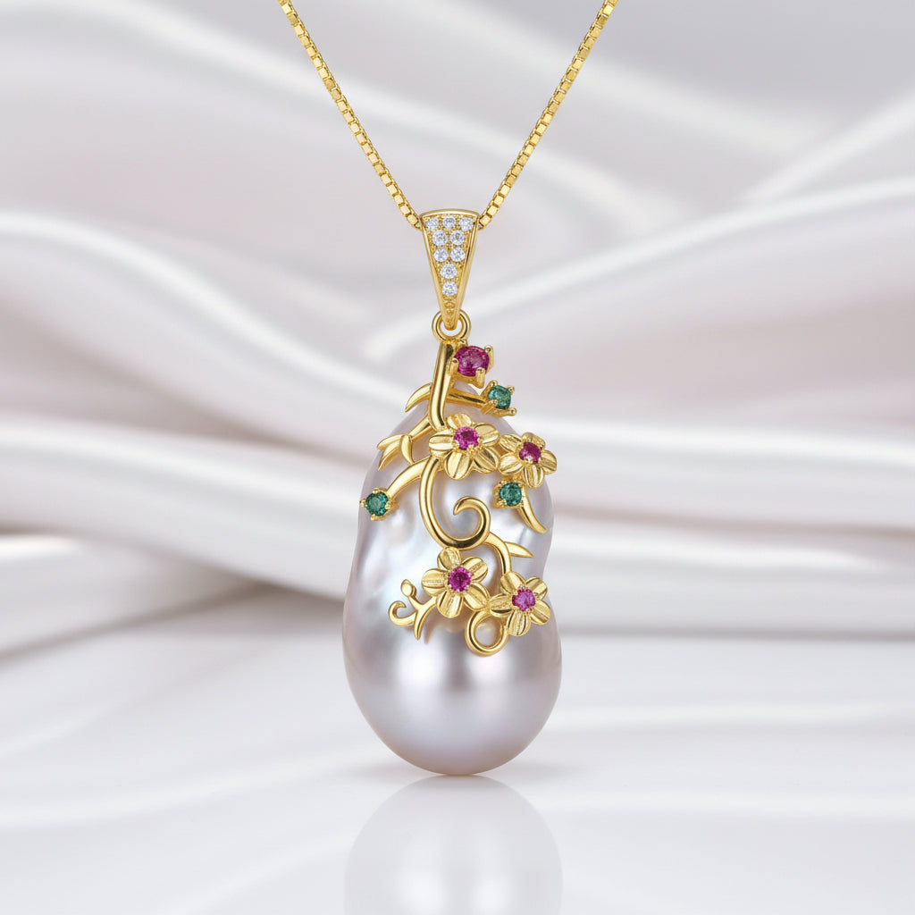 Freshwater Pearl Bohemia Option Necklace-Black Diamonds New York