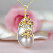 Freshwater Pearl Bohemia Style Necklace-Black Diamonds New York