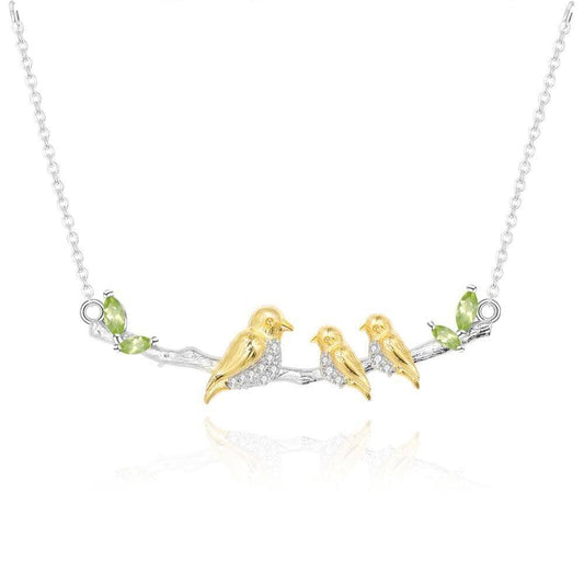 Gemstones The Love of My Life Mother Bird Necklace-Black Diamonds New York