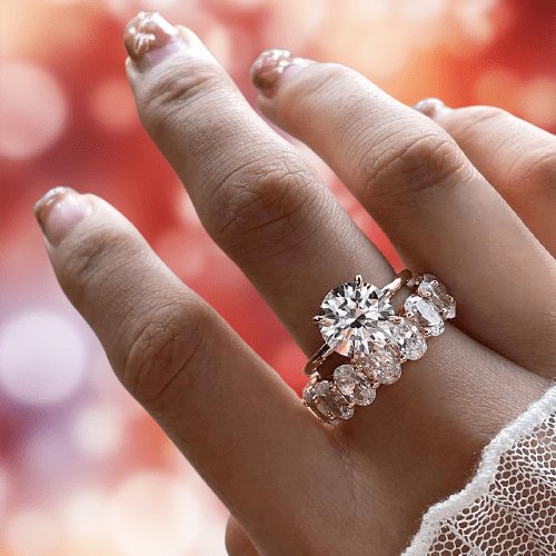 Gorgeous 3.5 Carat Round Cut Wedding Ring Set - Black Diamonds New York