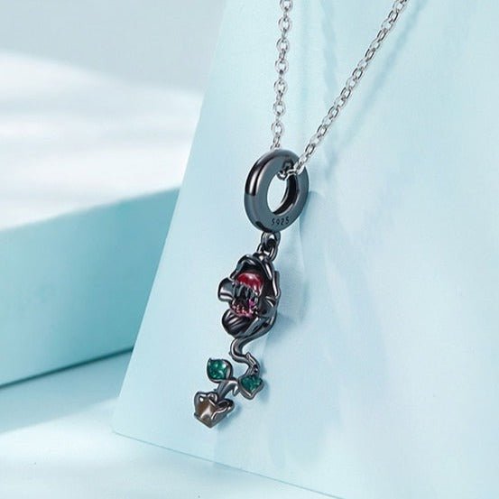 Gothic Black Moon Rose & Butterfly Charm Series-Black Diamonds New York
