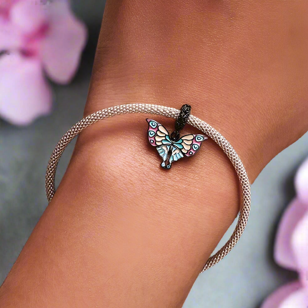 Gothic Butterfly & Clown Diablo Charm Series-Black Diamonds New York