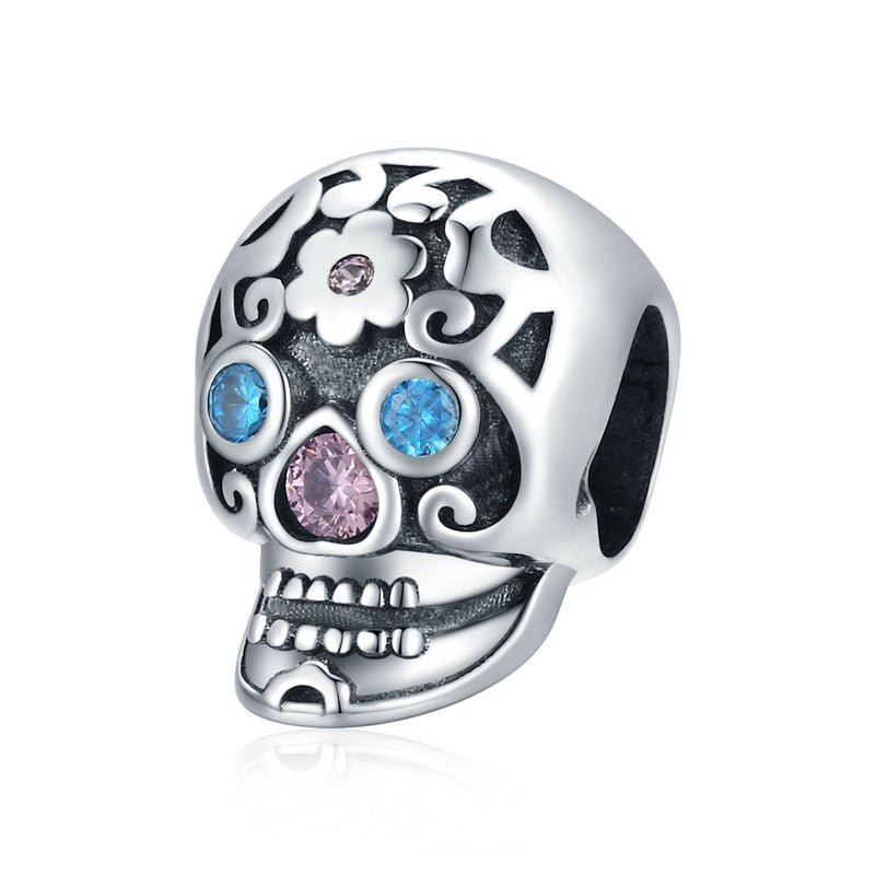 Gothic Hollow Skull and Cobweb Charms from Black Diamonds New York