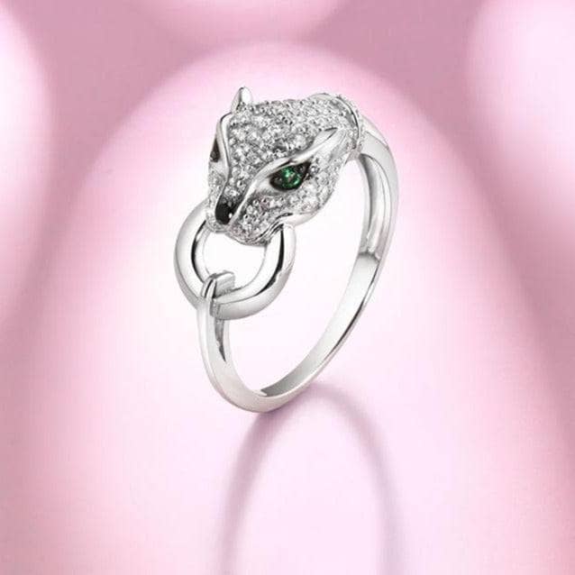 Green Spinel & EVN Stone Leopard Panther Ring-Black Diamonds New York