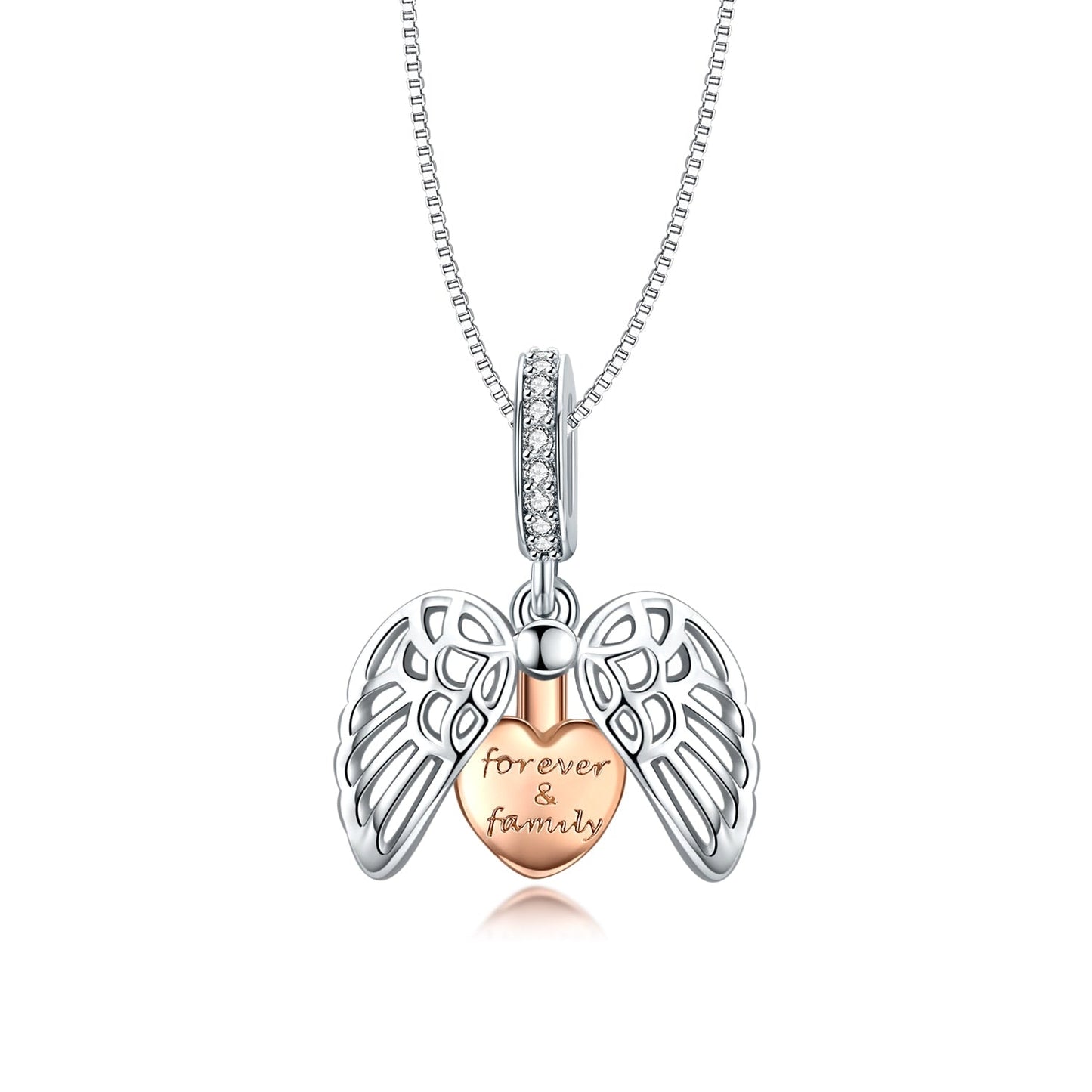 Guardian Wings of the Family Necklace-Black Diamonds New York