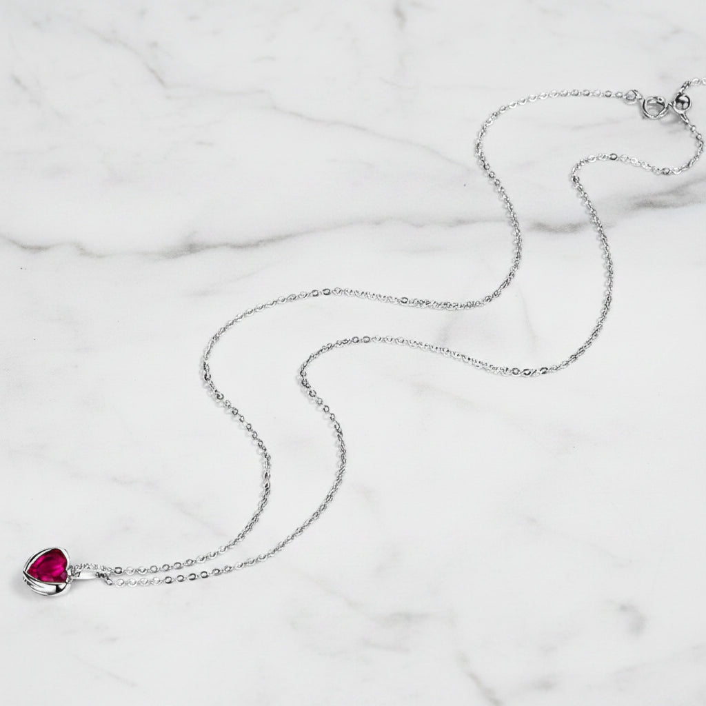 Guardian Wings Pink Heart Diamond Option Jewelry Set-Black Diamonds New York