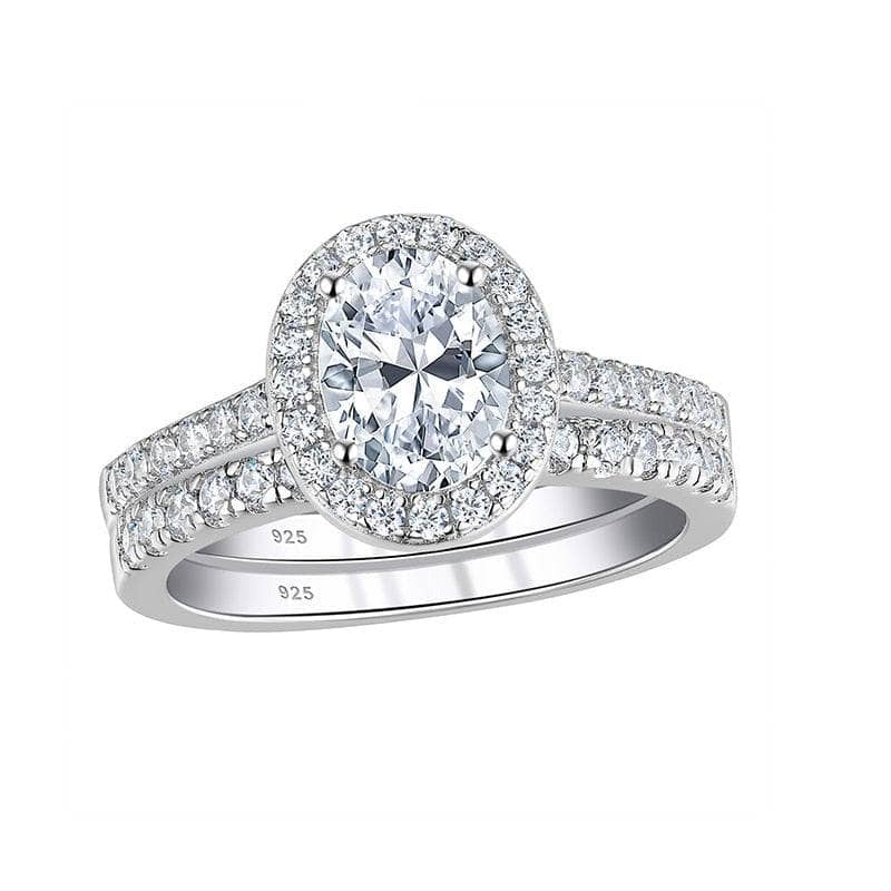 Halo Oval Cut Engagement Ring - Black Diamonds New York