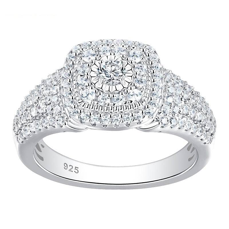 Halo Round Cut EVN™ Diamond Engagement Ring-Black Diamonds New York