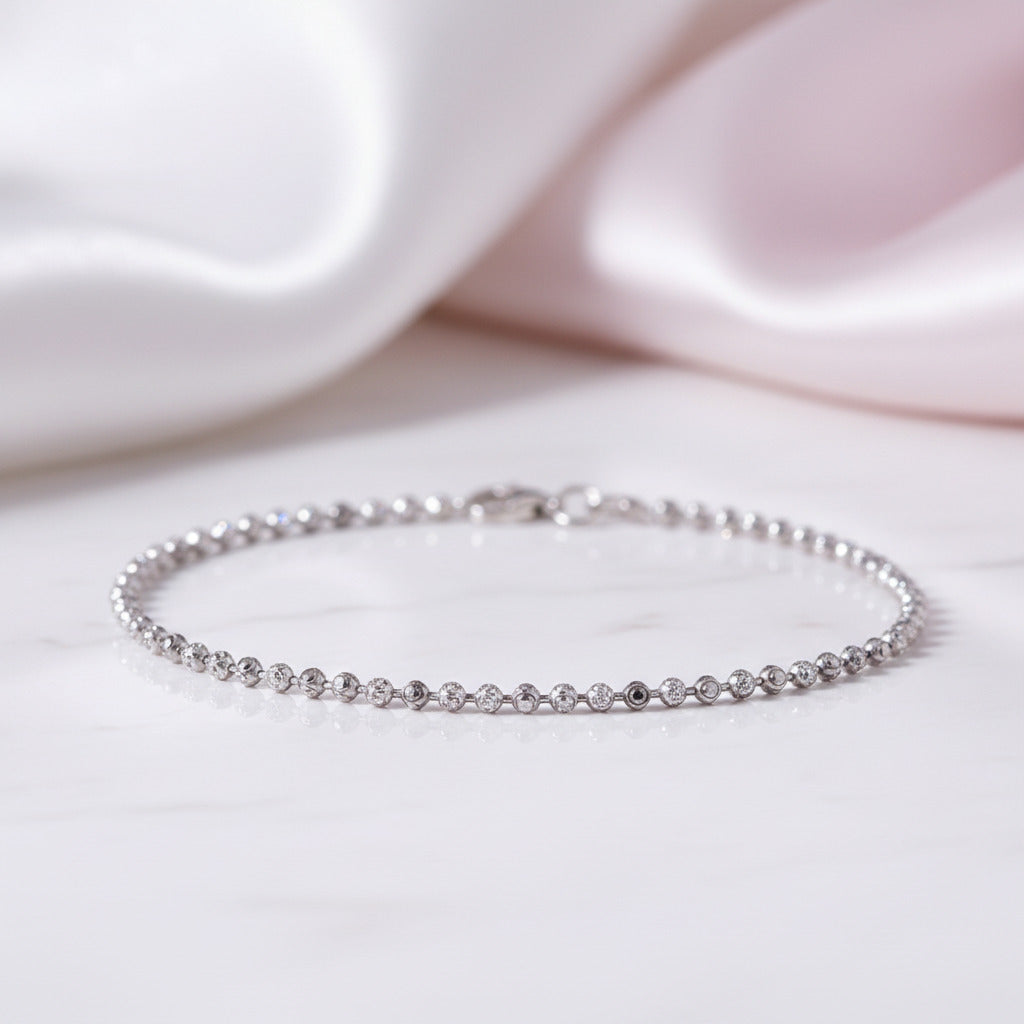 Handmade Cuff Bracelet-Black Diamonds New York