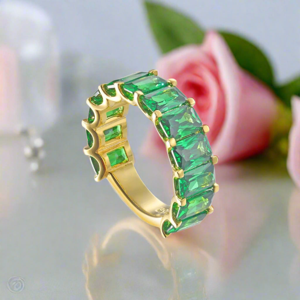 Handmade Eternity Promise Ring-Black Diamonds New York