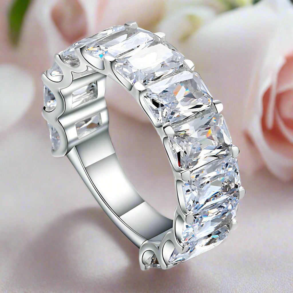 Handmade Eternity Promise Ring-Black Diamonds New York