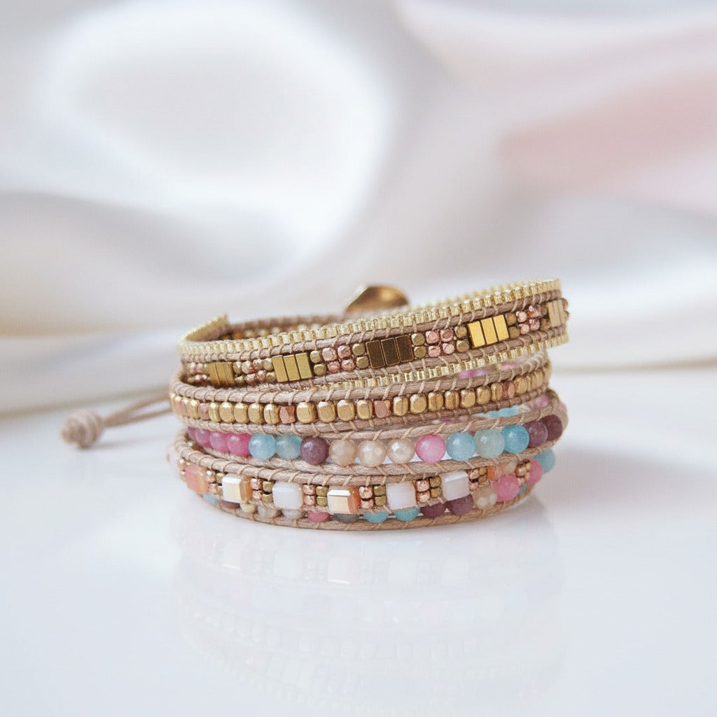 Handmade Multicolor Boho Gemstone- Black Diamond Options New York-Black Diamonds New York