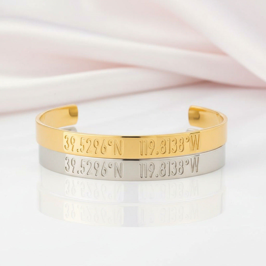 Handwriting Inscription Cuff Bracelet-Black Diamonds New York