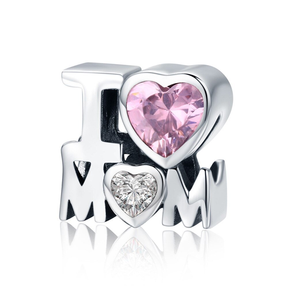 WOSTU Real 925 Sterling Silver Openwork Heart Charm Fit Original Bracelet Pendant Lucky Beads Wedding Fashion Jewelry FIC1248 - Black Diamonds New York