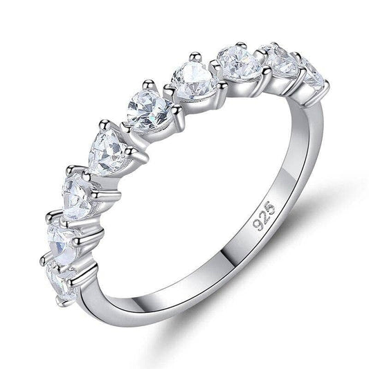 Heart Shape Created Diamond Ring-Black Diamonds New York