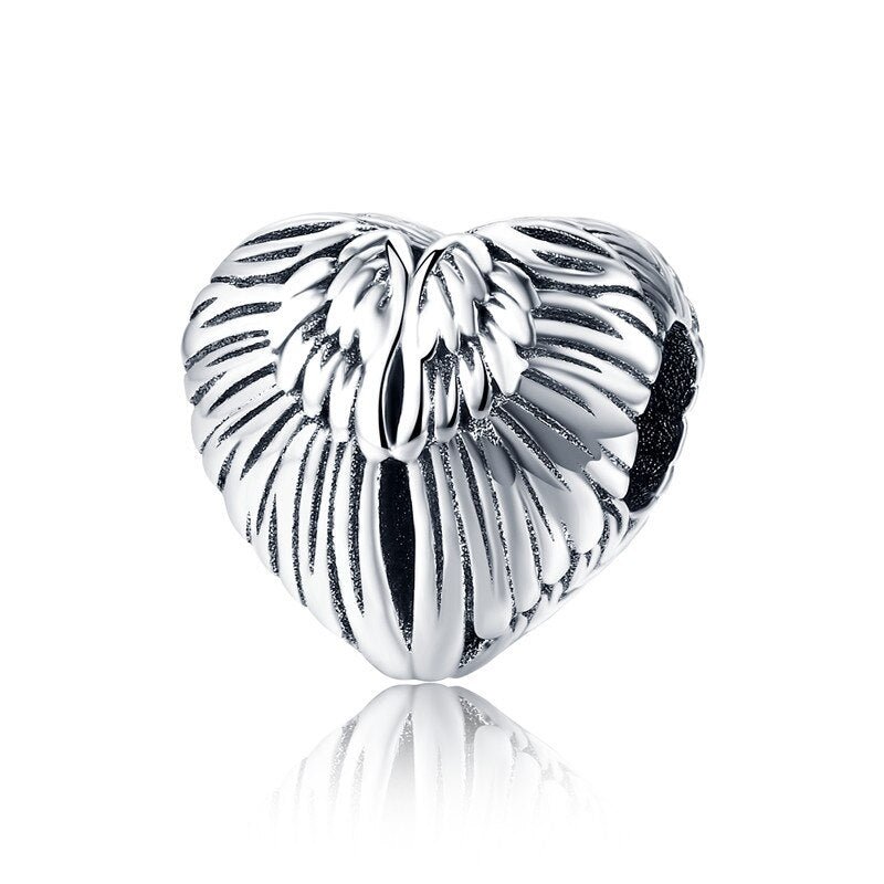 Heart Shaped EVN Stone & Enamel Beads-Black Diamonds New York