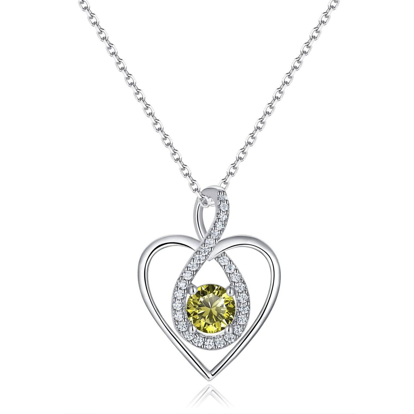Heart Shaped Gemstone Necklace with EVN Stones-Black Diamonds New York