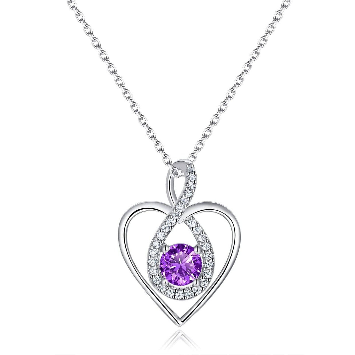 Heart Shaped Gemstone Necklace with EVN Stones-Black Diamonds New York