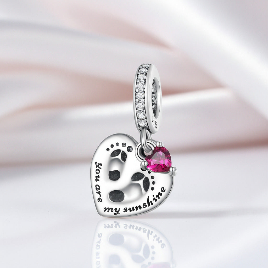 Heart-Shaped Love Affinity Charms-Black Diamonds New York