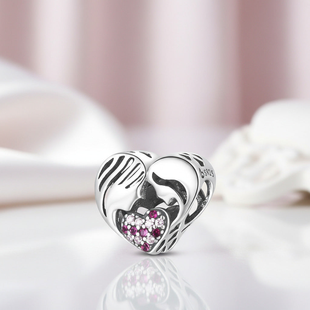 Heart-Shaped Love Affinity Charms-Black Diamonds New York